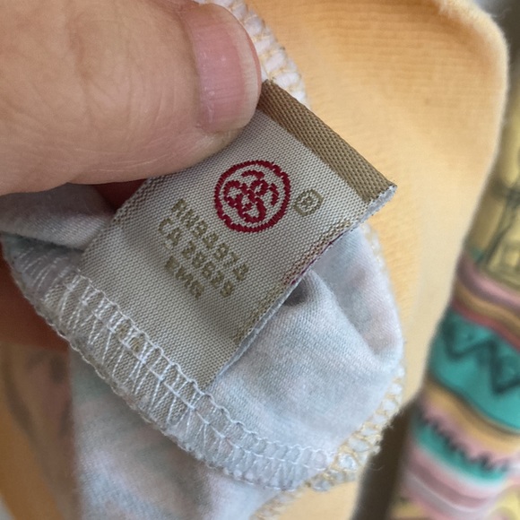 Stussy Sweatshirt Womens Large Aztec Print Orange Hoodie Light Cotton Stretch - Picture 13 of 14